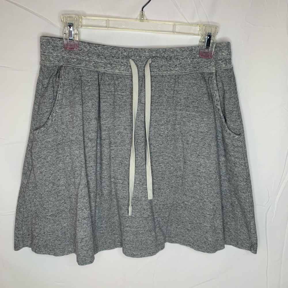 Uniqlo skater mini skirt cotton/spandex L adjustable waist
